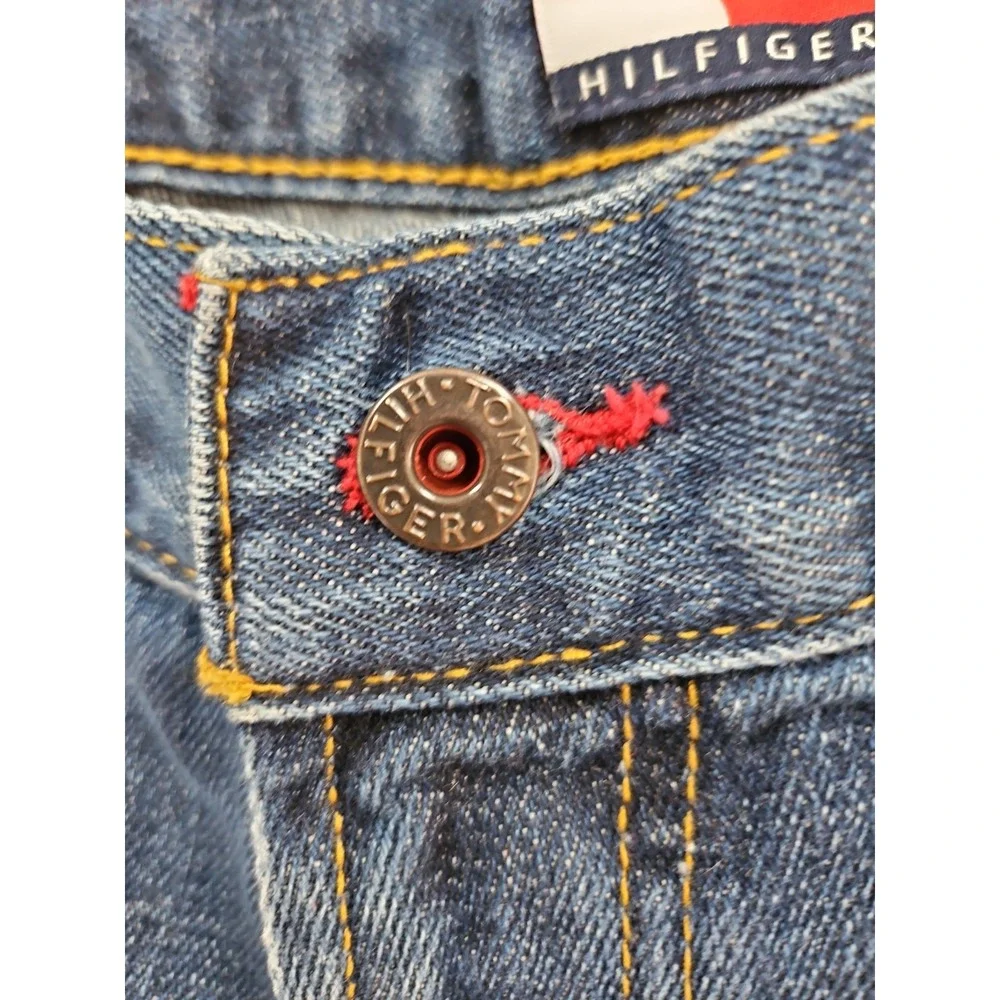 Tommy Hilfiger Distressed Carpenter Jorts Size Jean Shorts Baggy Denim Size 30